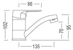 Kuchinox LUGA BQL 026D - Baterie umywalkowe - miniaturka - grafika 2