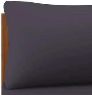 vidaXL Siedziska narożne z ciemnoszarymi poduszkami, 2 szt., akacjowe - Komplety wypoczynkowe - miniaturka - grafika 8