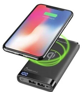 Manta Power Bank CellularLine Freepower 8000mAh Qi FREEPMANTA8WIRK) Czarna - Akcesoria do tabletów i e-booków - miniaturka - grafika 2