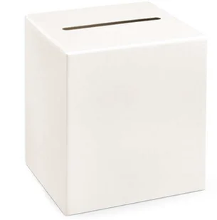 Party Deco Pudełko na koperty z życzeniami, prezentami kremowe - 1 szt. PUDTM8-079 - Wesele i ślub - miniaturka - grafika 3