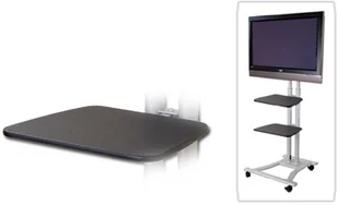 Lindy Wózek/stojak na LCD/Plazme do 90" o wys 180cm 40736 Akcesoria Zestaw z jedną półką LY-40736 - Uchwyty do telewizora - miniaturka - grafika 2