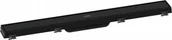 Odpływy liniowe - HANSGROHE 56037670 RainDrain Match Element zewnętrzny odpływu 70 cm ze stelażem o regulowanej wysokości czarny matowy - miniaturka - grafika 1