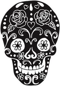 Aladine Stempel, czaszka w kwiaty - Scrapbooking - miniaturka - grafika 2