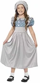 Stroje karnawałowe - SMIFFYS Uczennica rzeczypospolitej dzieci wiktorii kostium, sukienka i kapelusz, rozmiar: S, 27532, szary 27532S - miniaturka - grafika 1