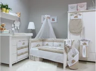 Pościel dla dzieci - Savea Savea, Pościel niemowlęca 90x120 cm, 5-elementowa, Słonie Beżowe - miniaturka - grafika 1