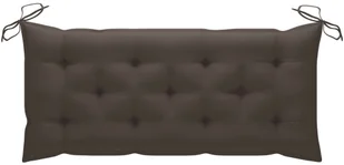 vidaXL Lumarko Huśtawka ogrodowa z poduszką taupe, 170 cm, drewno tekowe 3062885 - Huśtawki - miniaturka - grafika 9