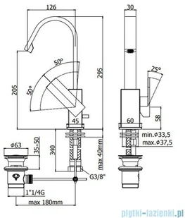 Paffoni Elle bateria umywalkowa chrom EL878CR | - Baterie umywalkowe - miniaturka - grafika 2