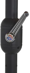 vidaXL Parasol ogrodowy na słupku aluminiowym, 460 x 270 cm, taupe - Parasole ogrodowe - miniaturka - grafika 8