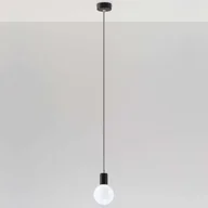 Lampy sufitowe - Sollux Lighting Lampa Wisząca Edison czarno-biała - SL.0157 - miniaturka - grafika 1