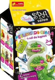 Ranok Peeling do ciała + sól do kąpieli Zielona herbata z miętą CREATIVE - Zabawki kreatywne - miniaturka - grafika 2