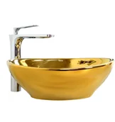 Umywalki - Rea Sofia Gold U9015 - miniaturka - grafika 1