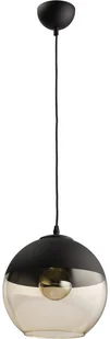 TK Lighting Amber 2380 Lampa wisząca Oprawa dekoracyjna 1x60W bursztyn grafit czarny - Lampy sufitowe - miniaturka - grafika 2