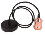 Lampy sufitowe - Led line Lampa, oprawa zwieszana 1xE27 aluminium - różowe złoto 249839 - miniaturka - grafika 1