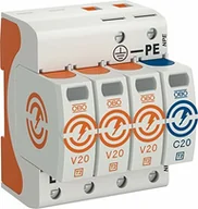 Pozostałe oświetlenie - OBO Bettermann Vertr powróciła OBO Bettermann Surge Controller V20 V20  3 + NPE-280 dreipolig z NPE Ochronniki przepięciowe dla technologii energii/zasilanie 4012196161331 V20-3+NPE-280 - miniaturka - grafika 1