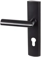 Klamki - Domino Klamka Polanka szyld-wkładka lewa czarna 72 mm - miniaturka - grafika 1