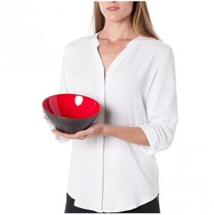 Guzzini My Fusion Miska Czarno-Czerwona Średnica 25,0 2814.25.140 - Miski i półmiski - miniaturka - grafika 2