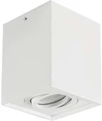 Lampy sufitowe - Ideus Sufitowa LAMPA spot HARY 03714 metalowa OPRAWA kwadratowy downlight kostka cube biały 03714 - miniaturka - grafika 1