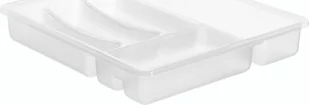 Rotho Basic skrzynka na sztućce, 6 kieszeni, wkład do szuflady na sztućce z tworzywa sztucznego (PP), przezroczysty, 39  x  32  x  6 cm 1753100096 - Inne sztućce - miniaturka - grafika 2