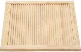 shumee Drzwi żaluzjowe lite drewno sosnowe 39,5 x 39,4 cm - Akcesoria do drzwi - miniaturka - grafika 5