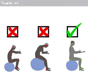 Movit CZERWONA PIŁKA STABILIZUJĄCA REHABILITACYJA 85 CM 20040847 - Piłki do ćwiczeń - miniaturka - grafika 10