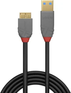 Lindy 36768 Kabel USB 3.0 A Micro-B Anthra Line 3m LY-36768 - Kable USB - miniaturka - grafika 2