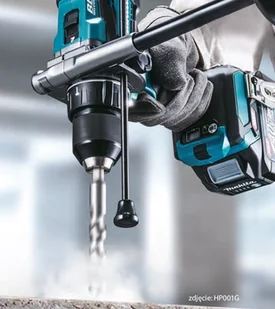 Makita akumulatorowa, udarowa wiertarko-wkrętarka, 40V max Li-Ion, serii XGT [HP001GZ01] + bluza na zamek z kapturem i logo XGT [R-0368] HP001GZ01 - Wiertarko-wkrętarki akumulatorowe - miniaturka - grafika 3