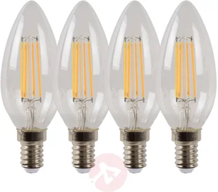 Lucide Żarówka świeca LED E14 4W 2 700 K ściemniana 4szt. - Żarówki LED - miniaturka - grafika 2
