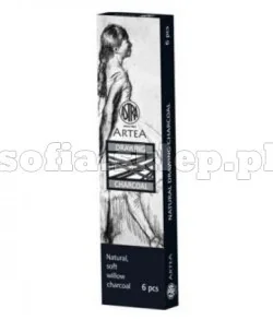 Astra Węgiel rysunkowy 6-8mm 6 szt. - Kredki, ołówki, pastele i pisaki - miniaturka - grafika 4