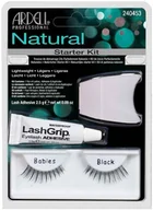 Sztuczne rzęsy i akcesoria - Ardell Starter Kit Babies Black Zestaw sztuczne rzęsy + Klej + Aplikator 074764611666 - miniaturka - grafika 1