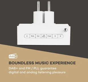 Auna Digi Plug DAB Białe - Radia - miniaturka - grafika 3