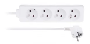 Libox Listwa zasilająca 4 gniazda biały 3m LB0082-3 - Listwy zasilające - miniaturka - grafika 2