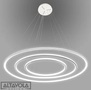 Altavola Design Lampa wisząca LAMPA LEDOWE OKRĘGI NO 3 biała LC-011-AC14-R01-A-110W-WH - Lampy sufitowe - miniaturka - grafika 3