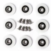 Akcesoria do armatury i ceramiki - 8szt Kółko rolki rolka do kabin prysznicowych 27mm - miniaturka - grafika 1