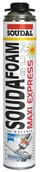 Silikony - Soudal Soudafoam Pianka pistoletowa MAXI EXPRESS 870 ml PIA-MX-EX-870 - miniaturka - grafika 1