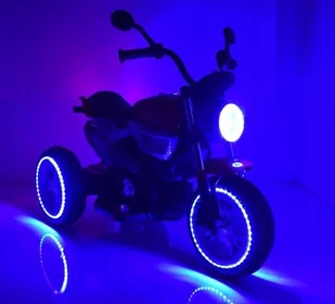 Import SUPER-TOYS NAJNOWSZY WIELKI MOTOR BQ-8188-FLASHING CZERWONY - Pojazdy elektryczne dla dzieci - miniaturka - grafika 4