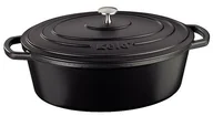 Brytfanny - Kela Brytfanna żeliwna z pokrywką CALIDO, 33 x 26 cm, czarny - miniaturka - grafika 1