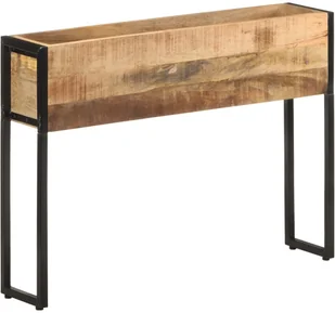 vidaXL Donica, 90x20x68 cm, surowe drewno mango - Donice - miniaturka - grafika 7