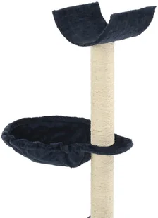 VidaXL Drapak dla kota z sizalowymi słupkami, 105 cm, niebieski 170627         VidaXL - Drapaki dla kotów - miniaturka - grafika 4