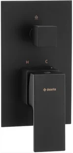 Deante BAT ANEMON BIS NERO NATRYSKOWA PODTYNKOWA Z PRZEŁĄCZNIKIEM NATRYSKU - Baterie podtynkowe - miniaturka - grafika 3