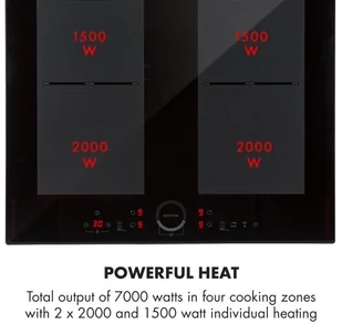 Płyta elektryczna do zabudowy Klarstein CP4-Delicatessa-60-B - Płyty elektryczne do zabudowy - miniaturka - grafika 4
