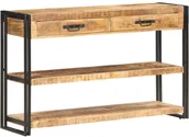 Szafki do salonu - vidaXL Szafka, 120x30x75 cm, lite, surowe drewno mango 321802 - miniaturka - grafika 1