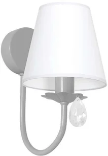 Milagro Kinkiet LAMPA ścienna BETTY 1119 abażurowa OPRAWA do pokoju dziecięcego crystal biała 1119 - Lampy ścienne - miniaturka - grafika 3