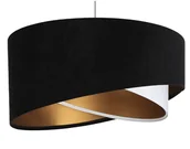 Lampy sufitowe - EULUNA Lampa wisząca Vivien, czarna/biała/złota - miniaturka - grafika 1