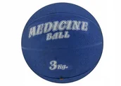 Piłki do ćwiczeń - Piłka lekarska gumowa 3 kg Niebieski - miniaturka - grafika 1