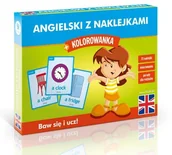 Książki edukacyjne - Angielski z naklejkami + kolorowanka - Patrycja Wojsyk - miniaturka - grafika 1