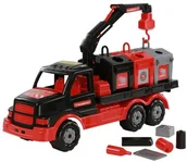 Samochody i pojazdy dla dzieci - POLESIE Mammoet Samochód do przewozu kontenerów - miniaturka - grafika 1