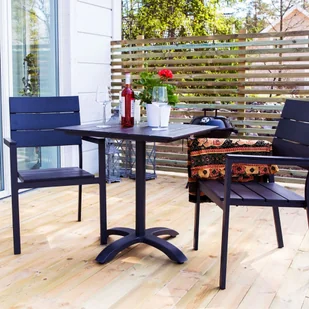 AJ Kwadratowy stół kawiarniany z tworzywa sztucznego imitujcego drewno 131441 (131342) - Stoły - miniaturka - grafika 2