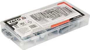 YATO ZESTAW ZAWLECZEK I SWORZNI Z OTWORAMI 56 SZT YT-06874 - Pozostałe wyposażenie warsztatu - miniaturka - grafika 3