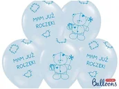 Baby shower i roczek - Strong Balloons Balony 14", "Mam już roczek", STRONG, Baby Blue, 6 szt SB14P-221-011-6 - miniaturka - grafika 1