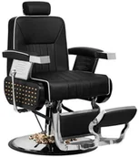 Fotele fryzjerskie - GABBIANO fotel barberski livio czarny P136677 - miniaturka - grafika 1